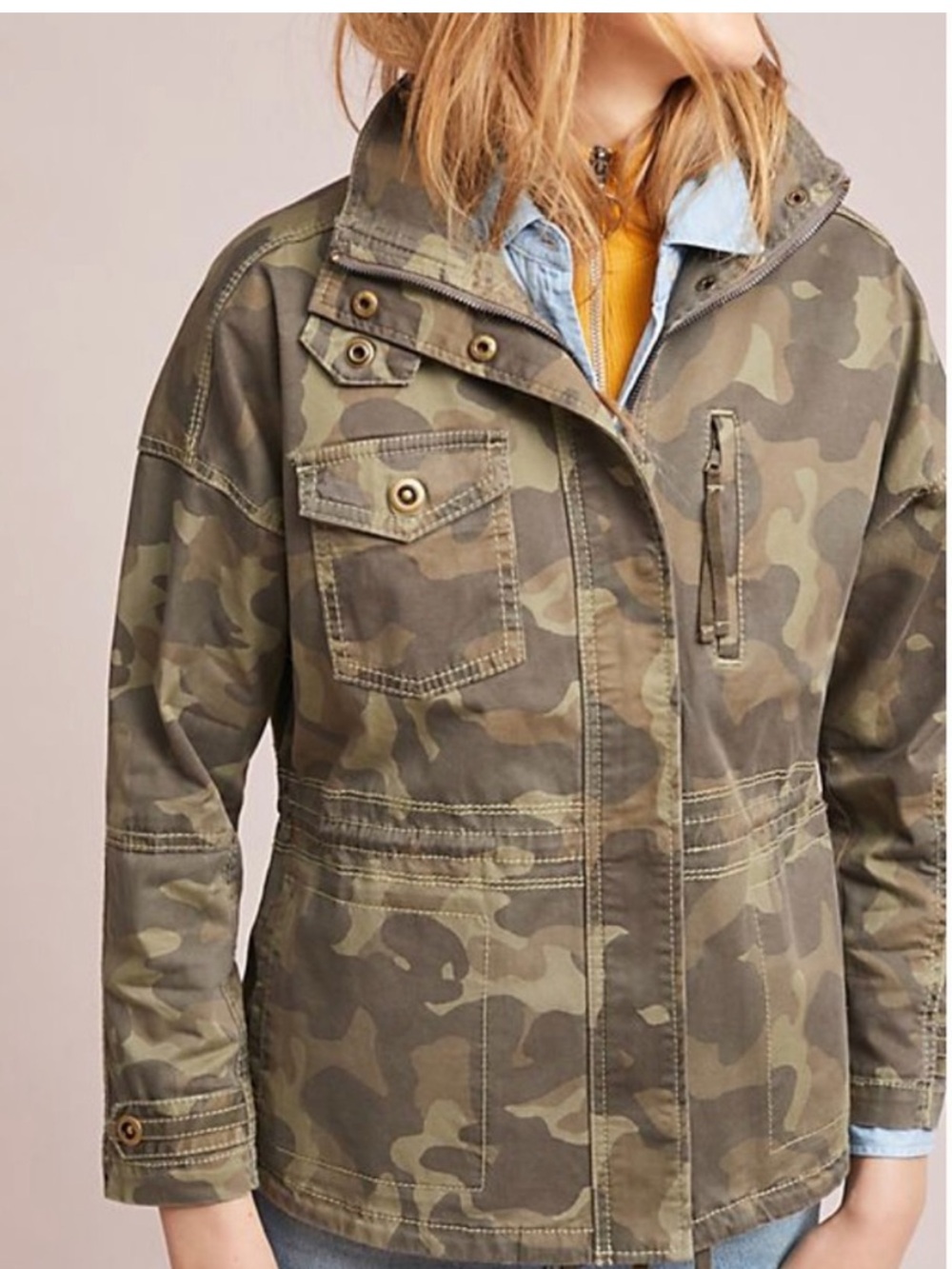 Anthropologie Marrakech Camouflage Jacket